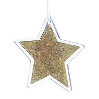 Essentials by Leisure Arts 3" Star Clear Acrylic Ornaments, 10ct.