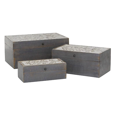 Gray Mango Wood Country Cottage Box Set