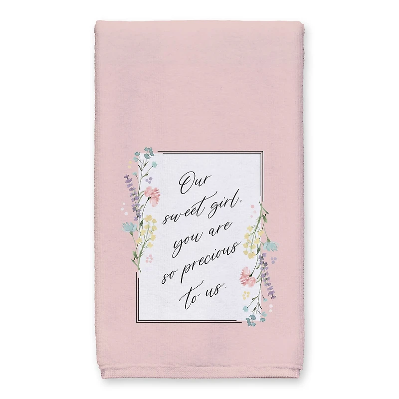 Script Florals Precious to Us 16" x 25" Towel Set