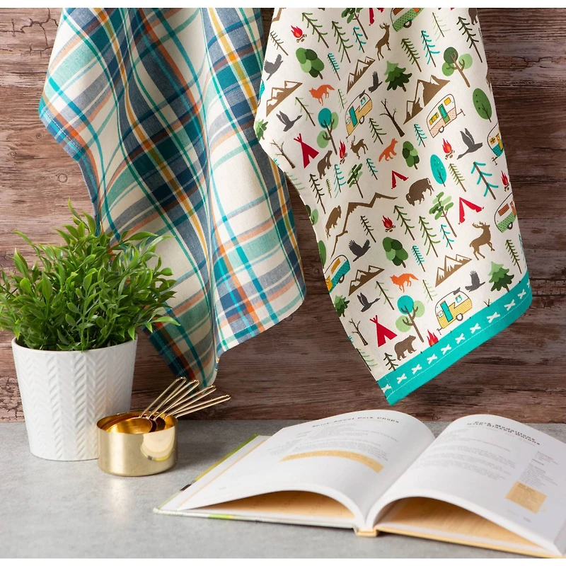 DII® Happy Camper Dishtowel, 2ct.