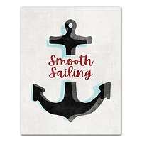 Smooth Sailing Anchor Canvas Wall Art