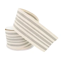 2.5" x 25ft. Stripe Faux Cotton Wired Ribbon by Celebrate It™