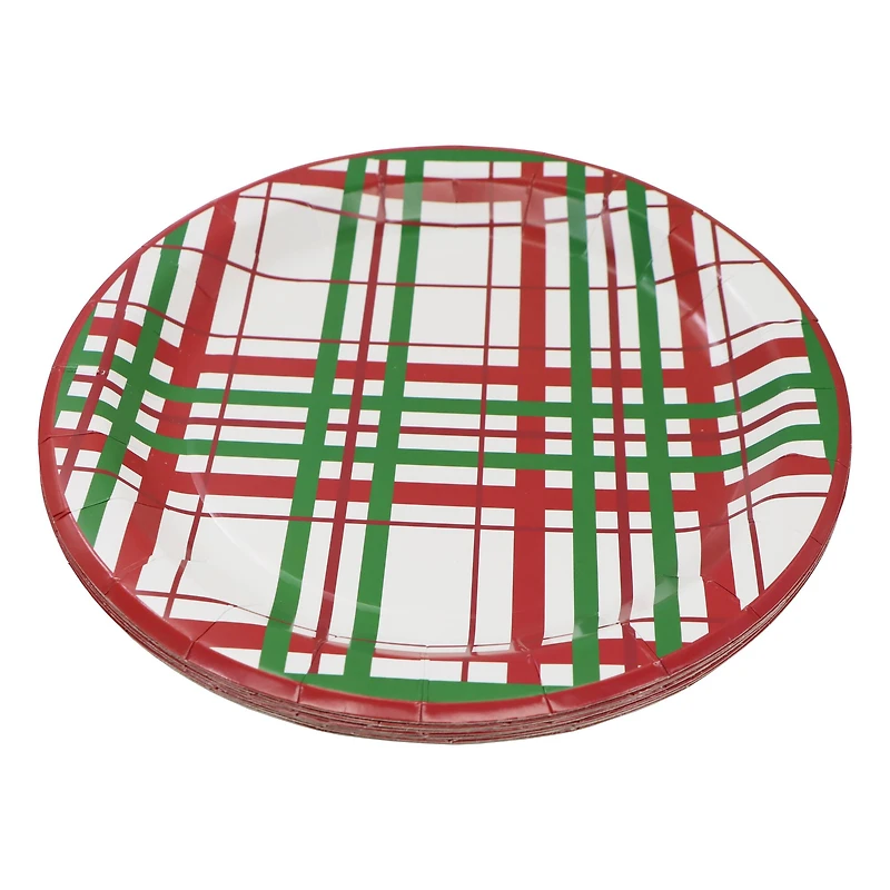 9" Plaid Paper Plates, 12ct. by Celebrate It™
