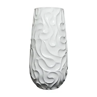 3ft. White Wave Textured Vase