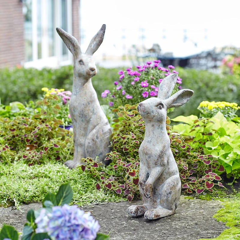Tall Rabbit Figurine Set