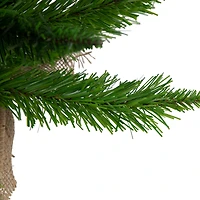 24" Unlit Mini Balsam Pine Artificial Christmas Tree in Burlap Base