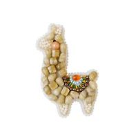 Crystal Art Beadwork Kit For Creating Broоch Lama