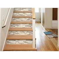 RoomMates Natural Stacked Stone Peel & Stick Wallpaper