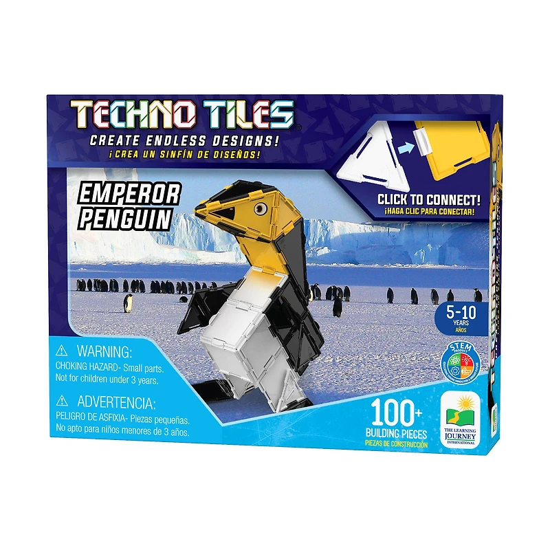 Techno Tiles - Emperor Penguin: 100+ Pcs