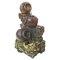 Design Toscano Villa La Piccolina Cascading Urns Illuminated Garden Fountain