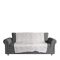 Valentine's Day Hearts Fleece Throw