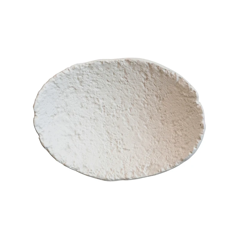 Hello Honey® 10" Matte White Decorative Textured Aluminum Bowl with Raw Edge