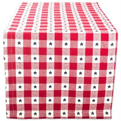 DII® 72" Star Checkered Table Runner