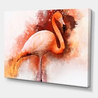 Designart - Portrait of Pink Flamingo II