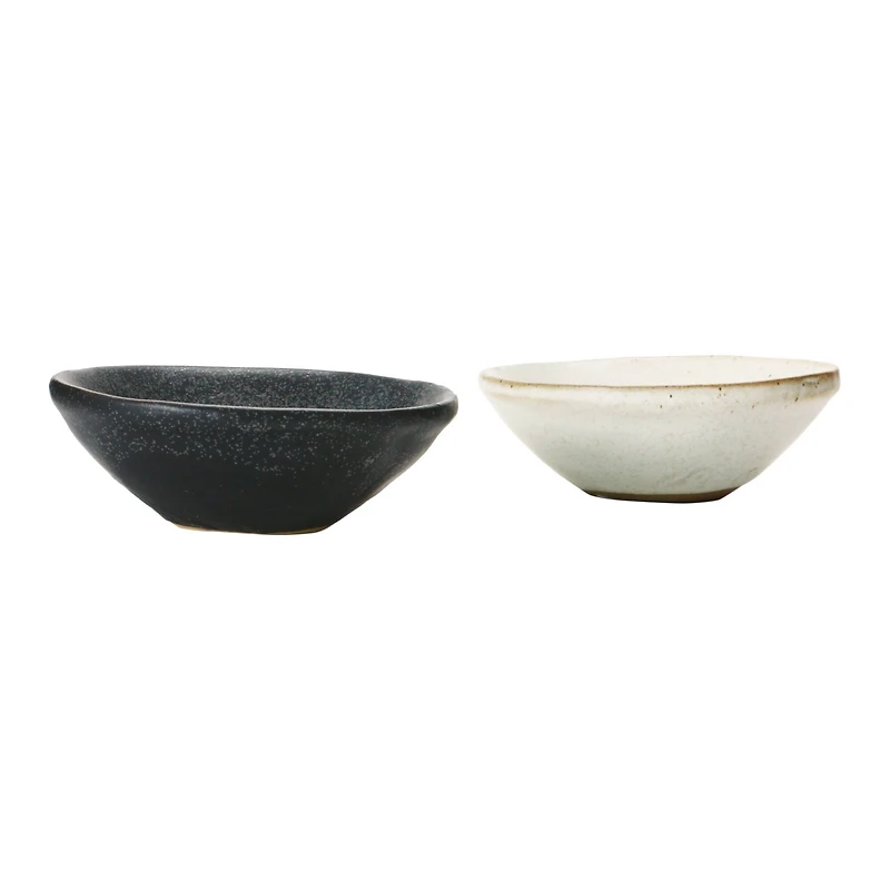 Hello Honey® 3.5" Stoneware Bowls with Reactive Glaze Set