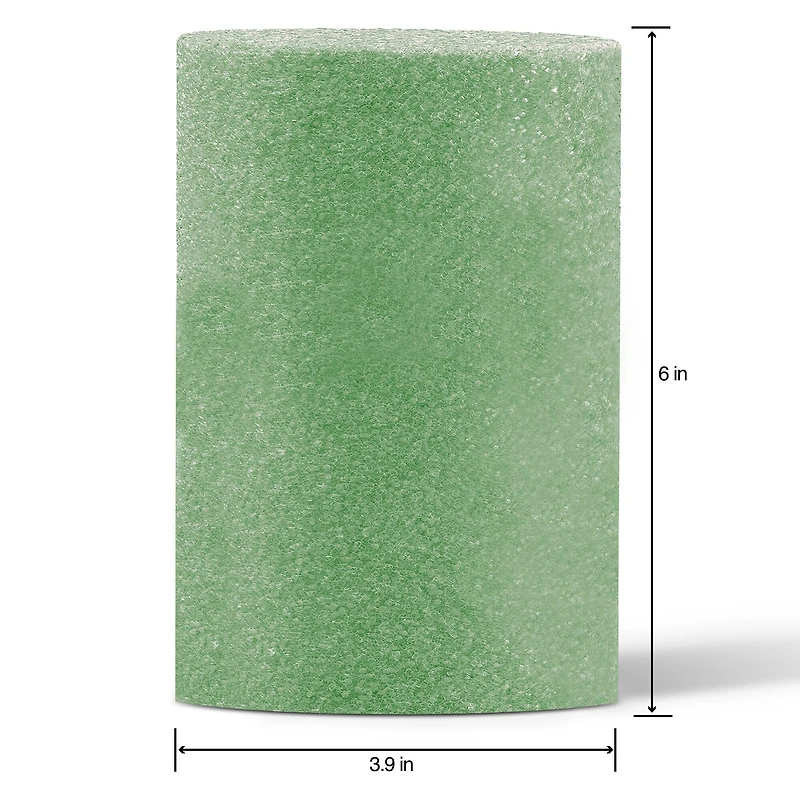 FloraCraft® FloraFōM 4" x 6" Green Foam Cylinder