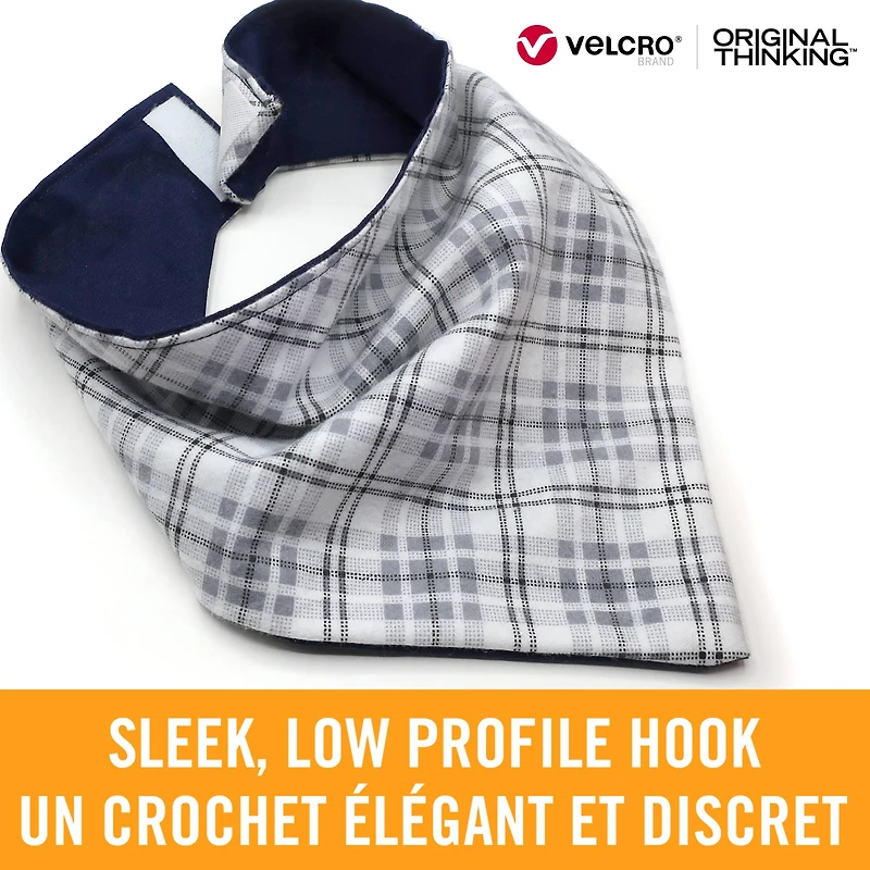 VELCRO® Brand Sleek & Thin™ Stick On White Fastener Roll