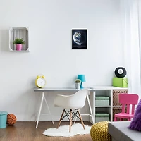 Stupell Industries Planet Earth Infographic Milk Way Outer Space Facts Wall Plaque