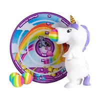 White Unicorn Squeeze Popper with Sticky Target