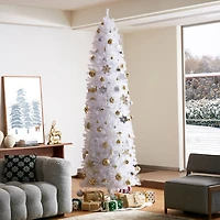 9ft. Unlit Pencil Tinsel Artificial Christmas Tree