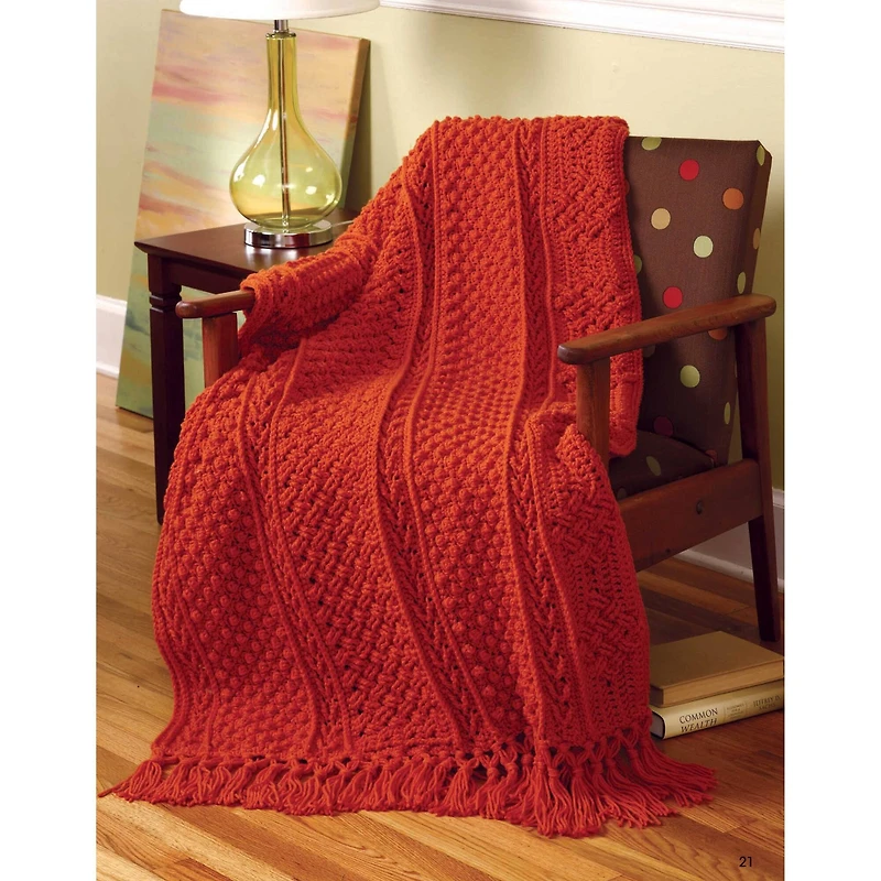 Leisure Arts® Aran Afghans to Crochet Book