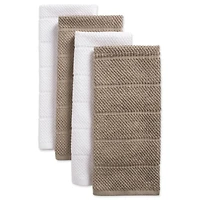 DII® Assorted Stone Basic Chef Terry Dishtowel (Set of 4)