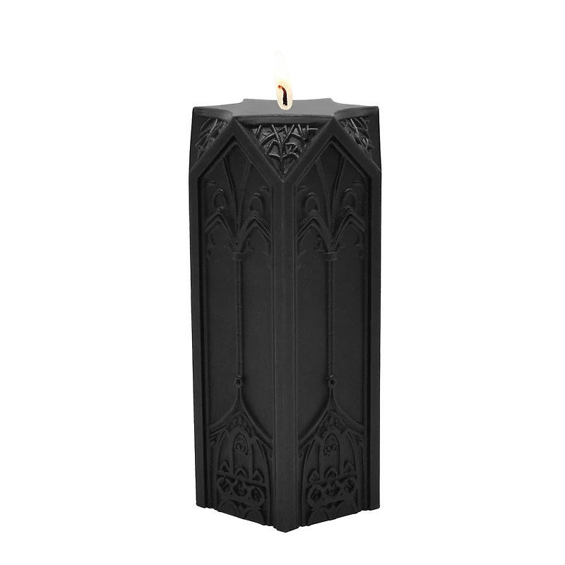 2.9" x 6" Black Cathedral Citrus Phantom Scented Pillar Candle by Ashland®