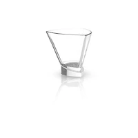 JoyJolt® 7.2oz. Aqua Vitae Triangle Off Base Martini Glasses, 2ct.