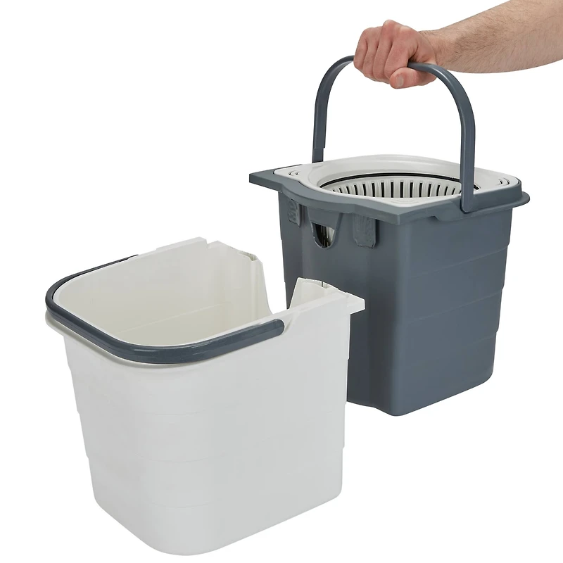 Kitchen Details 360 Deluxe Self-Wringing Mop with Detachable Bucket