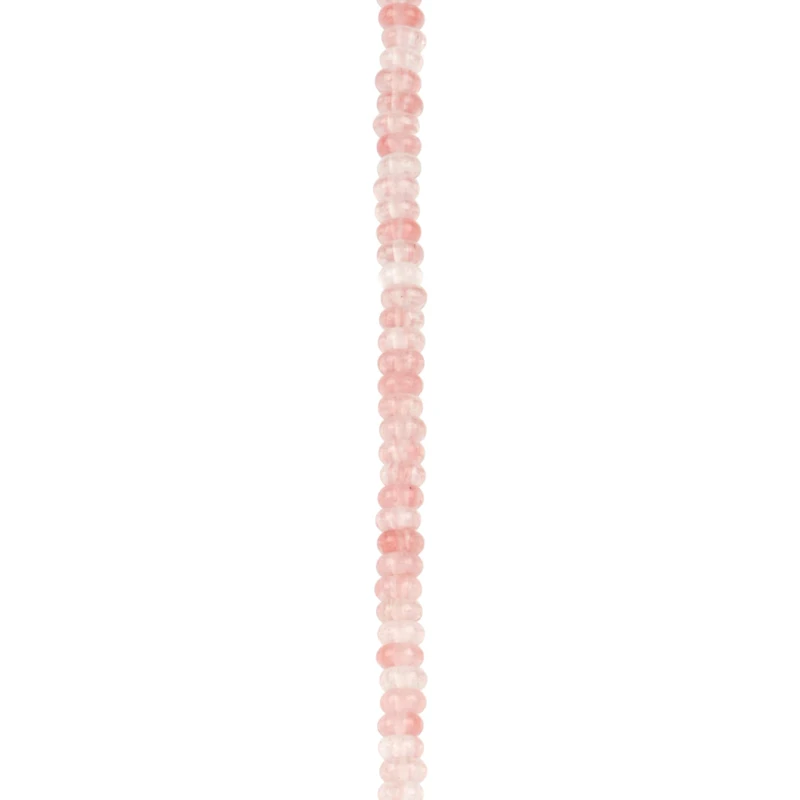 Cherry Quartz Rondelle Beads, 4mm by Bead Landing™