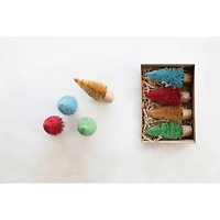 Hello Honey® 5" Sisal Bottle Brush Tree with Wood Base Set