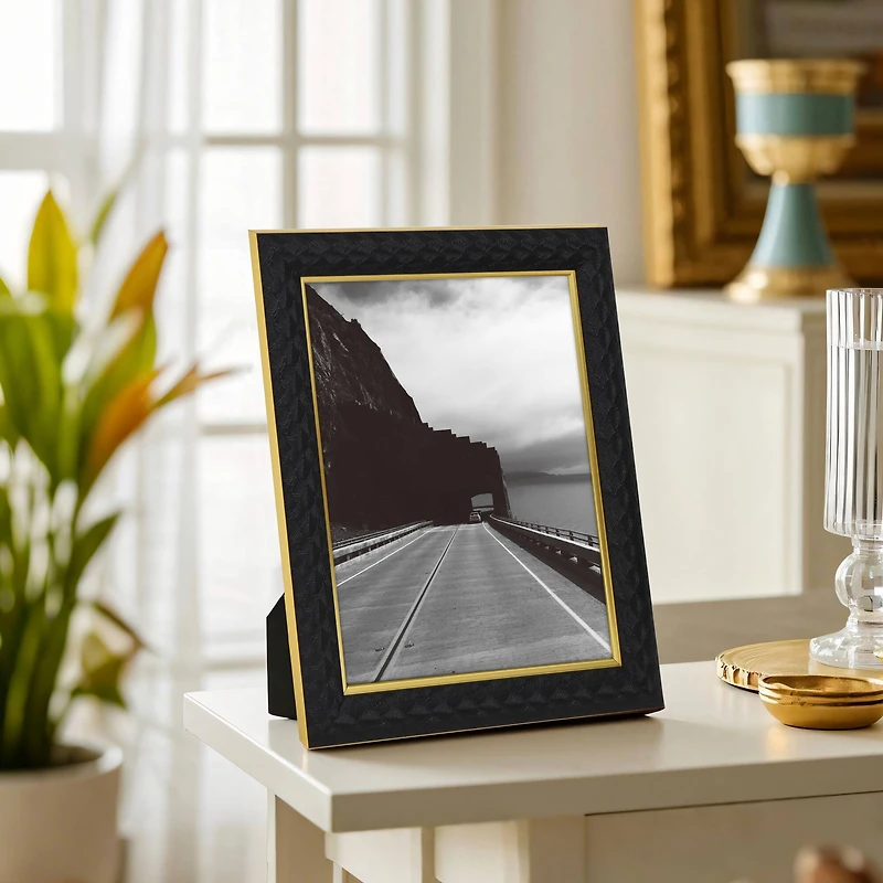 8" x 10" Black Textured Tabletop Frame by Studio Décor® Treasured Finds