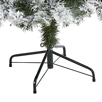 6ft. Pre-Lit Flocked West Virginia Fir Artificial Christmas Tree, Clear LED Lights