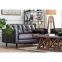 Hello Honey® 5ft. Mid-Century Modern Wood Floor Lamp with Burlap Drum Shade