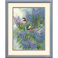 Dimensions® Chickadees & Lilacs Counted Cross Stitch Kit