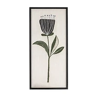 Hello Honey® Black & Cream Flowers Wood Framed Textured Wall Décor Set