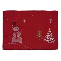 DII® Embroidered Snowman Placemats, 4ct.