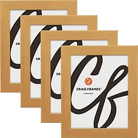 Craig Frames 4 Pack Bauhaus 125 Distressed Gold Picture Frame