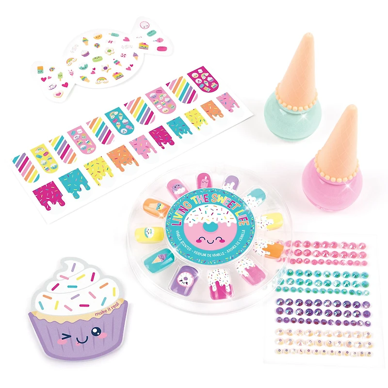 Make It Real™ Vanilla Scented DIY Nail Candy Art Kit