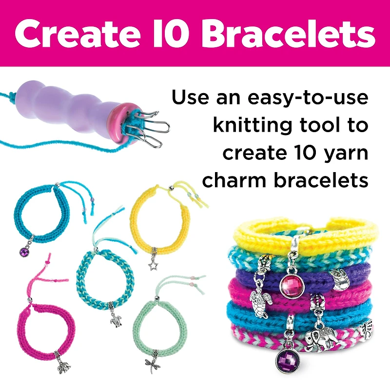 Creativity for Kids Quick Knit Charm Bracelets Kit