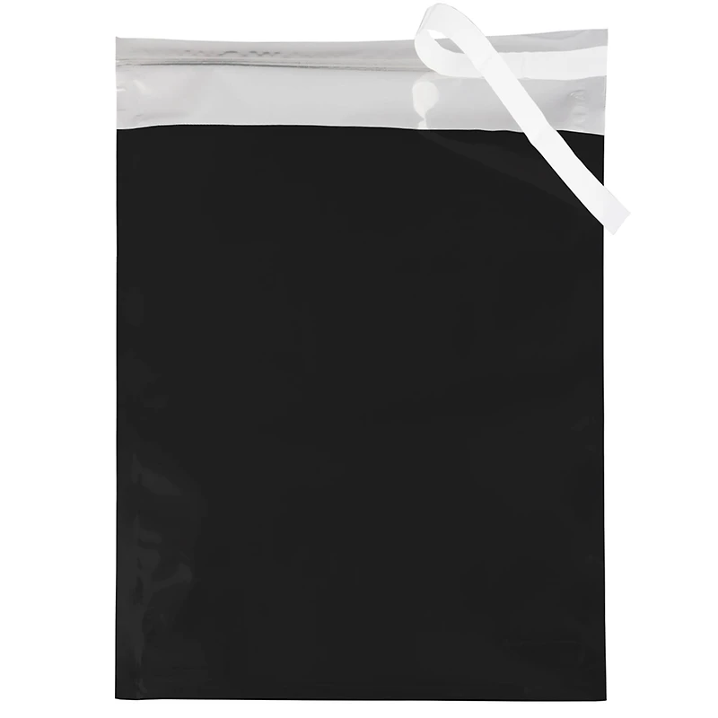 JAM Paper 9" x 12" Black Foil Open End Envelopes, 25ct.