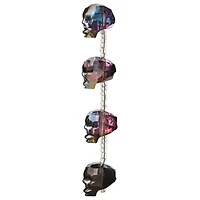 Gunmetal Faceted Glass Skull Beads by Bead Landing™, 20mm