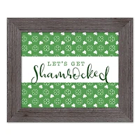 Lets Get Shamrocked Framed Print 2 11" x 14" Western Gray Framed Print