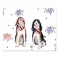 10" American Dogs Tabletop Canvas