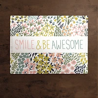 Smile & Be Awesome 18" x 14" Cotton Twill Placemat