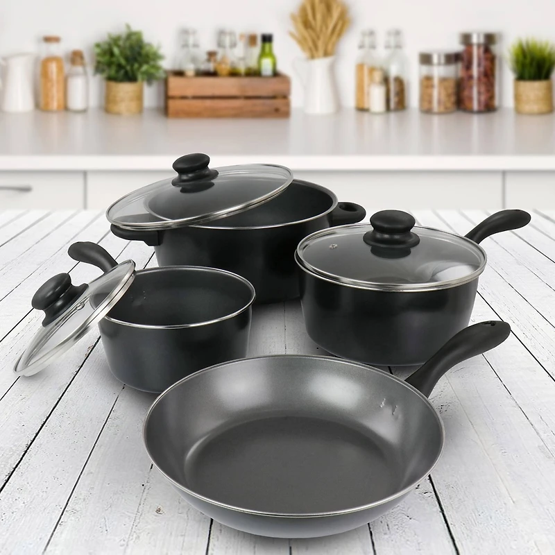 Gibson Home® Armada 7-Piece Carbon Steel Cookware Set