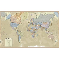 Hemispheres Boardroom Series World Laminated Wall Map