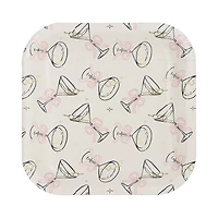 7" Square Martinis Snack Plates by Celebrate It™