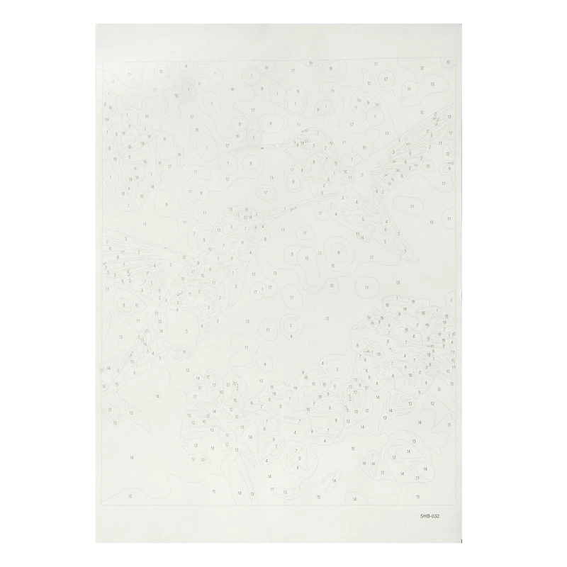 8" x 10" Hummingbirds Paint-by-Number Kit with Wood Display Hanger by Artist's Loft®