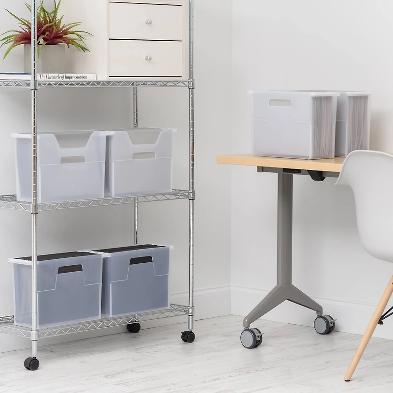 IRIS® Medium Open Top Plastic File Box